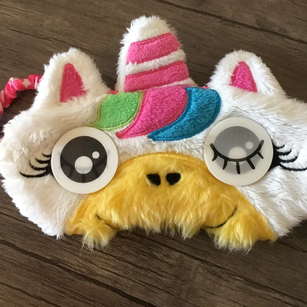 Kids Unicorn Plush Sleeping Eye Mask